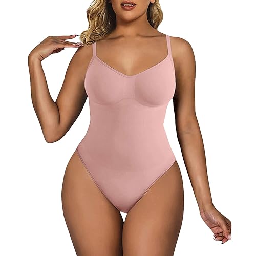 Shapewear Damen Bauchweg Bodysuit Formender Body Shaper Sculpting Tanga mit Verstellbarer Schultergurt von Generic