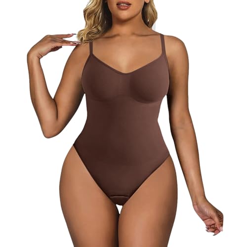 Shapewear Damen Bauchweg Bodysuit Formender Vielseitige Body Shper Frauen atmungsaktiven Materialien mit Verstellbarer Schultergurt Shapewear Damen Bodysuit von Generic