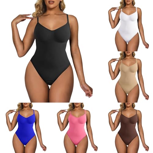 Shapewear Damen Bauchweg Bodysuit Formender Vielseitige Body Shper Frauen atmungsaktiven Materialien mit Verstellbarer Schultergurt Shapewear Damen Bodysuit von Generic