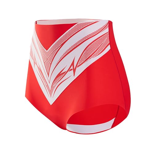Shapewear Damen Hose Fiber Restoration Shaper, Unique Fiber Restoration Shaper Elastisch Body Shaper für Damen Hohe Taille Shapewear für In Form Kommen Damen Slips (01 Rot, L) von Generic