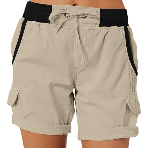 Shorts Damen Sommer Cargohose Kurze Bermuda Shorts High Waist Leichte Cargo Shorts Wanderhose Outdoor Sportshort Freizeithose mit Mehrfach-Taschen Damen Stretch Kurz Cargohose Bermuda Bequem Sommer Shorts Damen Sommer Cargohose Kurze Bermuda Shorts High Waist Leichte Cargo Shorts Wanderhose Outdoor Sportshort Freizeithose mit Mehrfach-Taschen Damen Stretch Kurz Cargohose Bermuda Bequem Sommer von Generic
