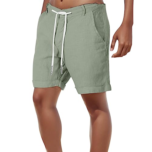 Shorts Herren Leinen Kurze Hosen Sommer Chino Baumwolle Kurze Hose mit Gummizug Casual Strandshorts Elastische Taille Loose Beach Short Leinenhose Kurz Leicht Sommerhose Freizeithose mit Taschen Shorts Herren Leinen Kurze Hosen Sommer Chino Baumwolle Kurze Hose mit Gummizug Casual Strandshorts Elastische Taille Loose Beach Short Leinenhose Kurz Leicht Sommerhose Freizeithose mit Taschen von Generic