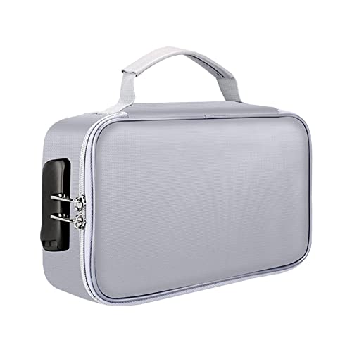 Sichere Dokumententasche: wasserfeste Dokumententasche, Tasche zur Aufbewahrung wichtiger Dateien | 3-lagiger silikonbeschichteter Glasfaser-Safe, Schutztasche von Generic