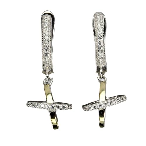 Silber Fein Ohrhänger Zirkonia AAA 5 925 von Generic