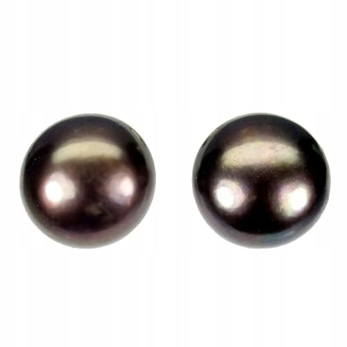 Silber Ohrringe Nature schwarze Perlen zart 5 von Generic