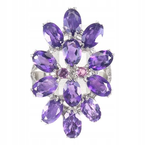 Silber Ring Naturamethyst Granat r 14, Single Silber Ring Naturamethyst Granat r 14, Single von Generic