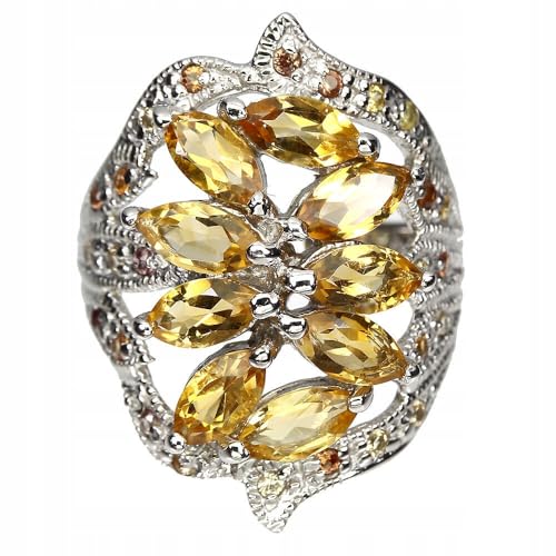 Silber Ring Zitrone Saphir Songea r 17.5, Single Silber Ring Zitrone Saphir Songea r 17.5, Single von Generic