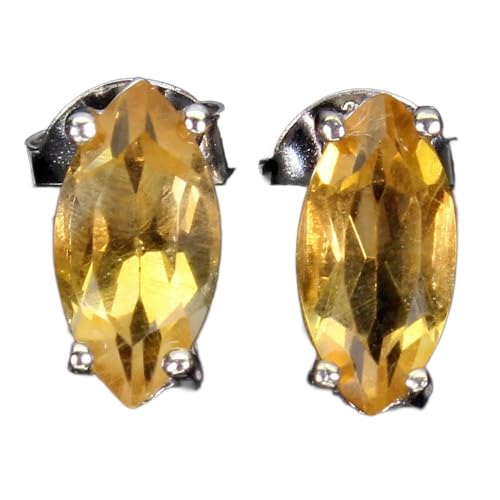 Silber feine Ohrringe Natur Zitrone 925 5 von Generic