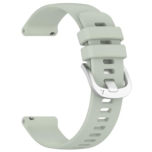 Silikon Armband für Garmin Vivomove 3, 20mm Wasserdichte Weiche Ersatzriemen, Weiches Silikon Ersatzarmband Uhrenarmband Sportarmband für Damen Herren, Grün von Generic