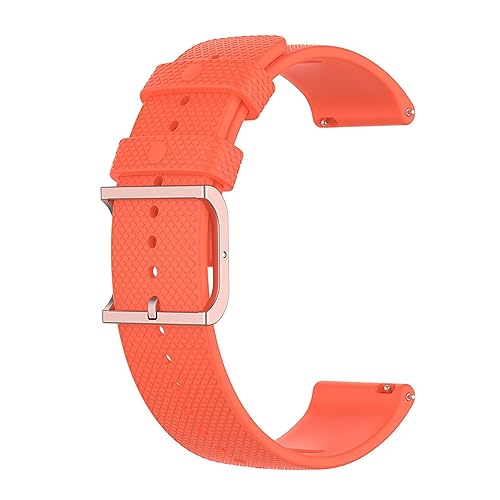 Silikon Armband für Polar Ignite/Ignite 2/Ignite 3, 20mm Wasserdichte Weiche Ersatzriemen, Weiches Silikon Ersatzarmband Uhrenarmband Sportarmband für Damen Herren, Orange von Generic