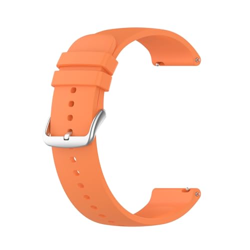 Silikon Armband für Samsung Galaxy Watch 3 45mm/Watch 46mm, 22mm Wasserdichte Weiche Ersatzriemen, Weiches Silikon Ersatzarmband Uhrenarmband Sportarmband für Damen Herren, Orange von Generic