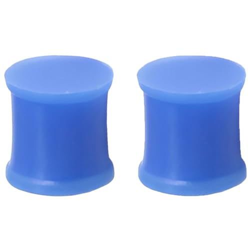 Silikon Blau 1 Paar Flexible Ohr Solide Plugs Hypoallergen Gauges Expander Double Flared Ohrpiercing Ohrringe Piercing Schmuck Tuneles De Oreja Para Hombre Männer Frauen 5 mm(4 G) von Generic