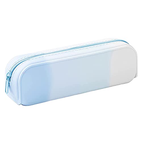 Silikon-Federmäppchen – robuster Organizer, wasserfester Bleistifthalter | Stiftetasche mit Farbverlauf und rechteckigem Design, Bleistifttasche mit elegantem Design, Flexible Aufbewahrungstasche für von Generic