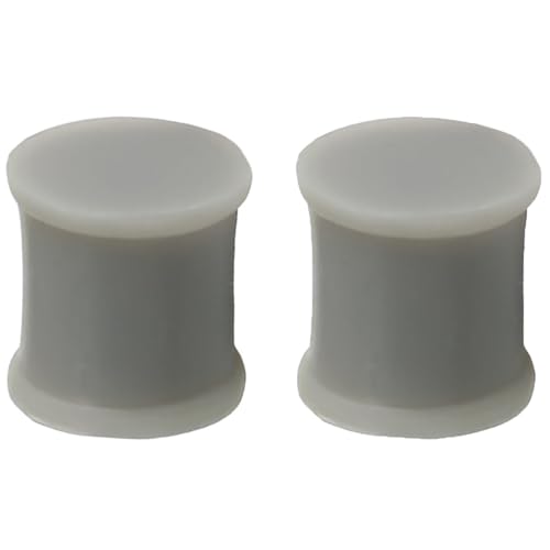 Silikon Grau 1 Paar Flexible Ohr Solide Plugs Hypoallergen Gauges Expander Double Flared Ohrpiercing Ohrringe Piercing Schmuck Tuneles De Oreja Para Hombre Männer Frauen 26 mm von Generic
