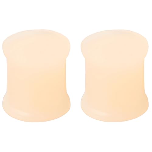 Silikon Hautfarbe 1 Paar Flexible Ohr Solide Plugs Hypoallergen Gauges Expander Double Flared Ohrpiercing Ohrringe Piercing Schmuck Tuneles De Oreja Para Hombre Männer Frauen 3 mm(8 G) von Generic