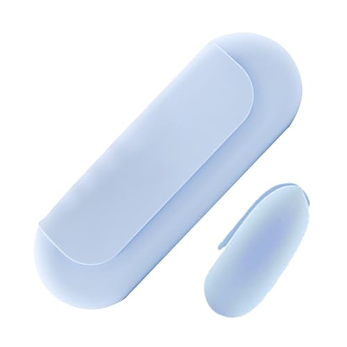 Silikon Make-up Pinselhalter - Make-up Pinsel Etui - Make-up Tasche Make-up Pinsel Etui Kosmetik Gesicht Pinsel Halter Make-up Organizer für Frauen Mädchen, blu, Refer to , Unisex von Generic