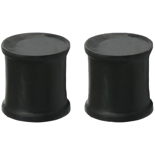 Silikon Schwarz 1 Paar Flexible Ohr Solide Plugs Hypoallergen Gauges Expander Double Flared Ohrpiercing Ohrringe Piercing Schmuck Tuneles De Oreja Para Hombre Männer Frauen 3 mm(8 G) von Generic