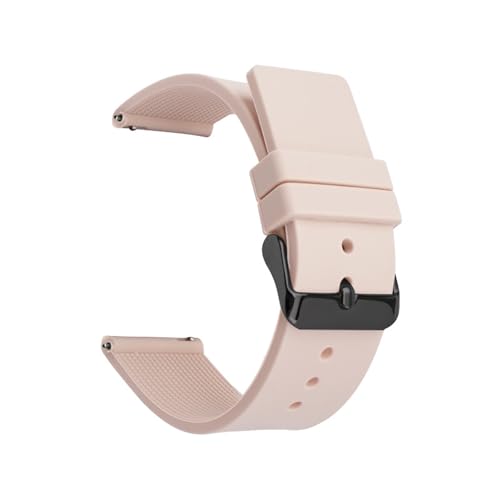 Silikon Uhrenarmband Herren Damen Ersatzarmband(Light pink,18mm) von Generic