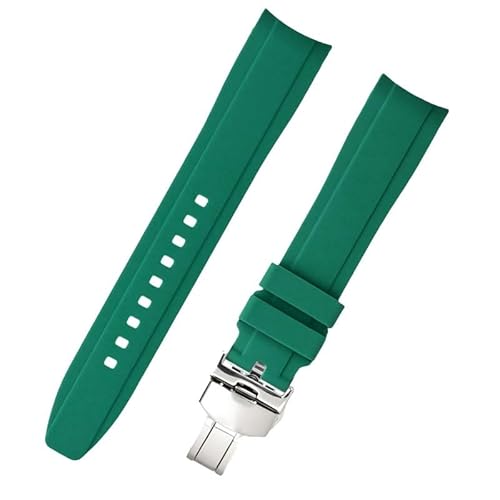 Silikonarmband für Tissot Le Locle 1853 Junior T410 Coutu Carson Uhrenarmband(Dark green,18mm) von Generic