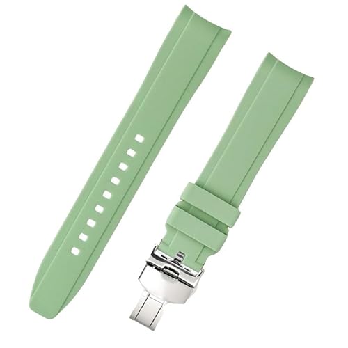 Silikonarmband für Tissot Le Locle 1853 Junior T410 Coutu Carson Uhrenarmband(Light green,20mm) von Generic