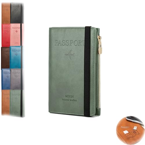 Similarbe RFID Passport Wallet, Similarbe Multi-Functional RFID Passport Wallet, Credit Cards Case Cover Travel Case (Green) von Generic