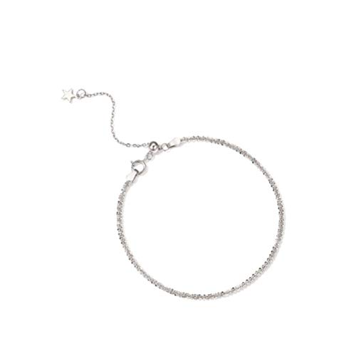 Simple Style 925 Sterling Silber Armband weiblich einfaches Design Cool StyleBracelet Schmuck schlichtes Silber von Generic