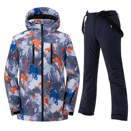 Skihosen Damen Skihose Damen Skihose Damen Größe 48 Fleecemantel Schneehose Und Jacke Jungen Softshell Skihose Damen Ski Outfit Women Retro Skianzug Skihose Mädchen 170 Ski Overall von Generic