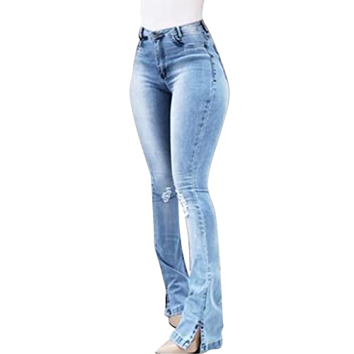 Skinny Jeans Damen High Waist Stretch Hose Damen Slim Fit Jeans Damen mit Hohem Bund und Po-Pushup Effekt Jeanshosen Schlaghosen Jeans Damen Schmale Passform Damenjeans Dehnbare Röhrenhose von Generic