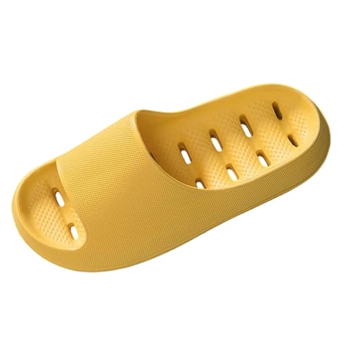 Slides Herren Damen Zehentrenner Mit Absatz Und Fussbett Freizeit Wedge Keilabsatz Leder Hausschuhe Bequem Weichen Sohlen Garten Dusche Schuhe von Generic