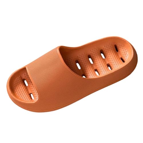 Slides Herren Damen Zehentrenner Mit Absatz Und Fussbett Freizeit Wedge Keilabsatz Leder Hausschuhe Bequem Weichen Sohlen Garten Dusche Schuhe von Generic