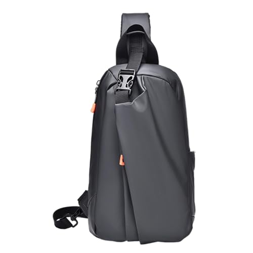 Sling Bag Herren – Polyster Umhängetasche | Crossbodyy Sling Bag | Wasserdichter Wanderrucksack für Männer Frauen Reisen Radfahren Wandern Arbeit Sport, Schwarz, Refer to description von Generic