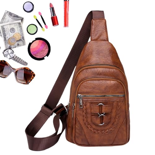 Sling Geldbörsen Damen Sling-Taschen Damen | Brusttasche Sporttaschen Sling - Umhängetasche Sling Purse, wasserdichte Hüfttasche für Arbeit, Reisen, Einkaufen, - -, verwijzen naar de beschrijving von Generic