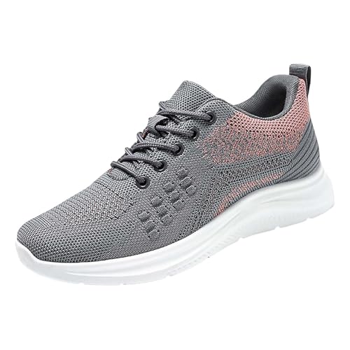 Slip-Ins Damenturnschuhe Mit Gewölbeunterstützung Schnürschuhe Breite Füße Mesh Laufschuhe Weichen Sohlen Walkingschuhe rutschfeste Freizeitschuhe Fitnessstudio Outdoor von Generic