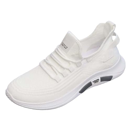 Slip on Sneaker Herren, Gute Laufschuhe Herren, Turnschuhe Mit Luftpolster Straßenschuhe Halbschuhe Mit Schnürsenkel Mesh Leicht Joggingschuhe rutschfeste Freizeitschuhe Freizeit Wanderschuhe von Generic