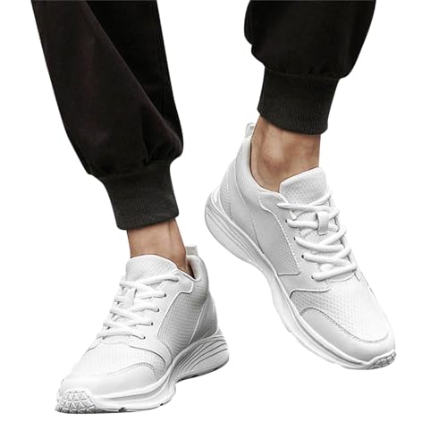 Slip on Sneaker Herren, Laufschuhe Herren Running, Turnschuhe Luftpolster Shoes Halbschuhe Mit Schnürsenkel Fashion Leichtgewichts Joggingschuhe rutschfeste Trainingsschuhe Freizeit Wanderschuhe von Generic