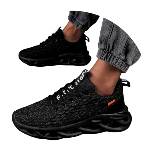 Slip on Sneaker Herren, Laufschuhe Mit Dämpfung Herren, Turnschuhe Mit Luftpolster Halbschuhe Mit Elastische Schnürsenkel Fashion Leicht Joggingschuhe rutschfeste Trainingsschuhe Casual Wanderschuhe Slip on Sneaker Herren, Laufschuhe Mit Dämpfung Herren, Turnschuhe Mit Luftpolster Halbschuhe Mit Elastische Schnürsenkel Fashion Leicht Joggingschuhe rutschfeste Trainingsschuhe Casual Wanderschuhe von Generic