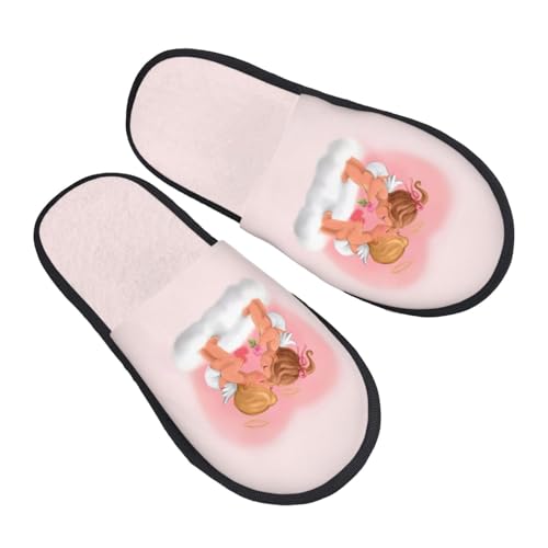 Slippers Engel Liebe Herz Wärme Baumwolle Pantoffeln Rutschfeste Pantoffeln Für Draußen Unisex Schlafzimmer L von Generic
