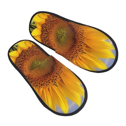 Slippers Goldgelbe Sonnenblume Flauschiges Pantoffeln Scuff Hauspantoffeln Für Unisex Den Alltag Weihnachten L von Generic