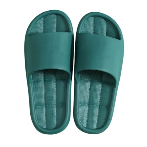 Slippers Men Summer Pantoffeln Outdoor/Indoor, Badeschlappen Herren rutschfest Strandschuhe Einfarbig Freizeitschuhe Open Toe Atmungsaktiv Trekkingschuhe Weich Leicht Flache Schuhe Bequem von Generic