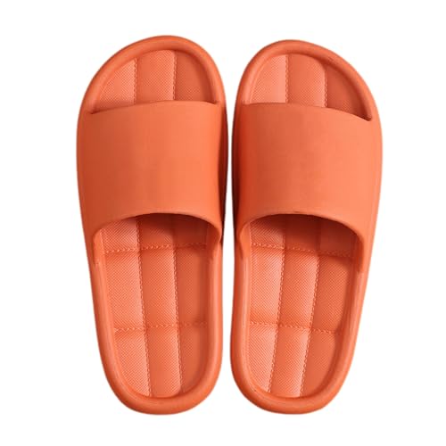 Slippers Men Summer Pantoffeln Outdoor/Indoor, Badeschlappen Herren rutschfest Strandschuhe Einfarbig Freizeitschuhe Open Toe Atmungsaktiv Trekkingschuhe Weich Leicht Flache Schuhe Bequem von Generic