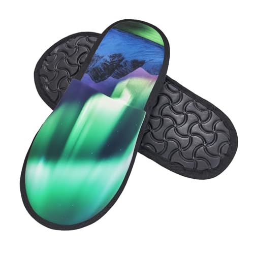 Slippers Nordlicht Bequeme Baumwolle Pantoffeln Wärme Hauspantoffeln Für Den Alltag Weihnachten Schlafzimmer L von Generic