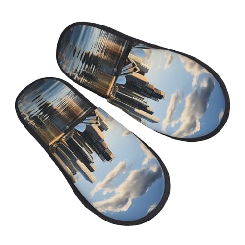 Slippers Stadt Sydney Wärme Pantoffeln Rutschfeste Hauspantoffeln Für Winter Weihnachten Den Alltag M von Generic
