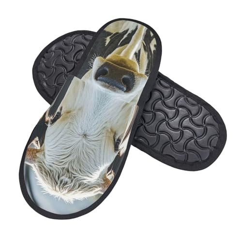 Slippers Süße Kuh Rutschfeste Baumwolle Pantoffeln Leichte Hausschuhe Für Unisex Weihnachten Schlafzimmer M von Generic