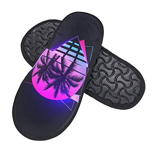 Slippers Vaporwave Scuff Hauspantoffeln Kunstalpaka Pantoffeln Für Schlafzimmer Unisex Weihnachten L von Generic