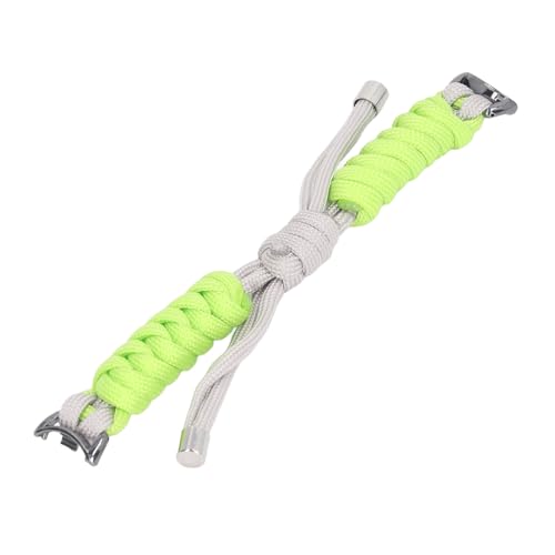 Smartwatch-Armband, Atmungsaktives Strickarmband mit Gedrehtem Knoten für Frauen Zum Klettern (Grau Grün) von Generic