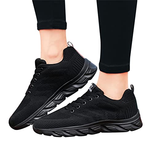 Sneaker Damen, Turnschuhe Damen Sommer Leichte Atmungsaktiv Sportschuhe Laufschuhe Casual Bequeme Schnürschuhe Workout Jogging Outdoor Sportlich Joggingschuhe Straßenlaufschuhe von Generic