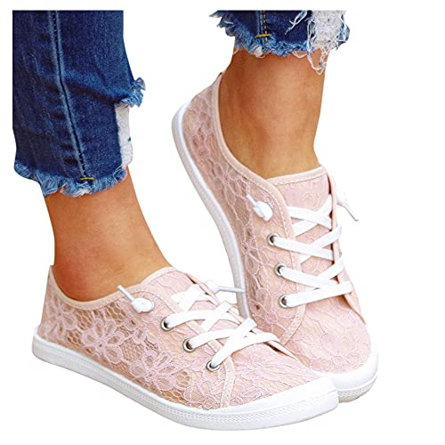 Sneaker Damen, Turnschuhe Damen Spitze Canvas Flache Schuhe Low Top Schnürschuhe Laufschuhe Atmungsaktive Lässige Segeltuchschuhe Loafer Sneakers Schlupfschuhe Sportschuhe Freizeitschuhe Sneaker Damen, Turnschuhe Damen Spitze Canvas Flache Schuhe Low Top Schnürschuhe Laufschuhe Atmungsaktive Lässige Segeltuchschuhe Loafer Sneakers Schlupfschuhe Sportschuhe Freizeitschuhe von Generic