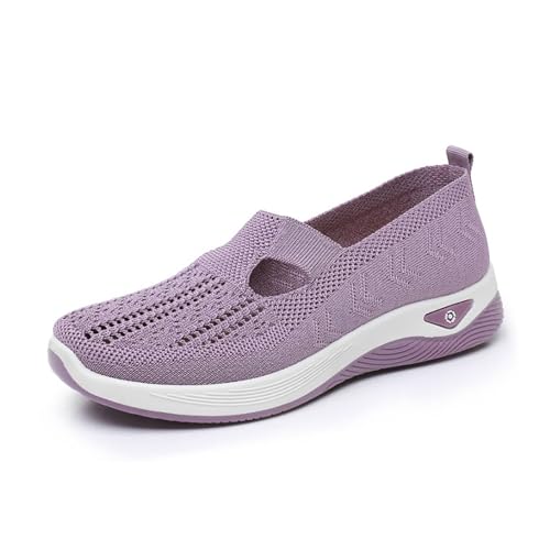 Sneaker Damen Diabetiker Schuhe Vermascht - Leicht Walkingschuhe Turnschuhe Atmungsaktive Lässige Komfort Laufschuhe Breite Fuß Orthopädische Trainer Bequeme Outdoor Sportschuhe von Generic