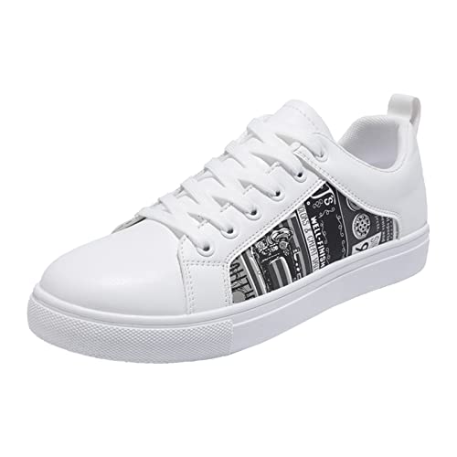 Sneaker Damen Sommer Leicht - Sportschuhe Damen Sommer Sportschuhe Flache Schnürer Barfuss Schuhe Weichen Sohle Turnschuhe Atmungsaktiv Leichtgewichts Freizeitschuhe Minimalistische Halbschuhe von Generic