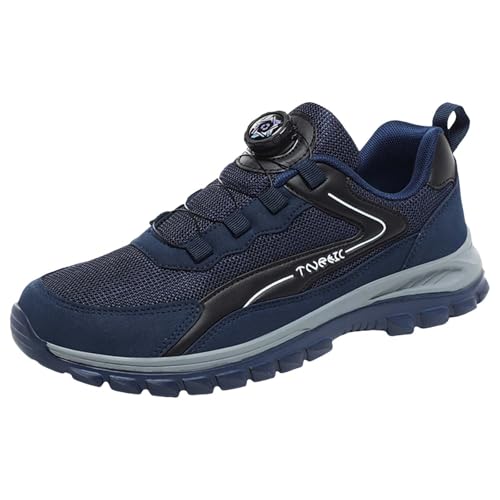 Sneaker Herren Laufschuhe Extra Weit Sportschuhe Leicht Trends Drehknopf Turnschuhe Herren rutschfest, Netzstoff Atmungsaktiv Straßenlaufschuhe Outdoor Jogging Fitness Wanderschuhe Schlüpfen Schuhe von Generic